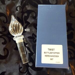 Towel lead crystal decanter stopper